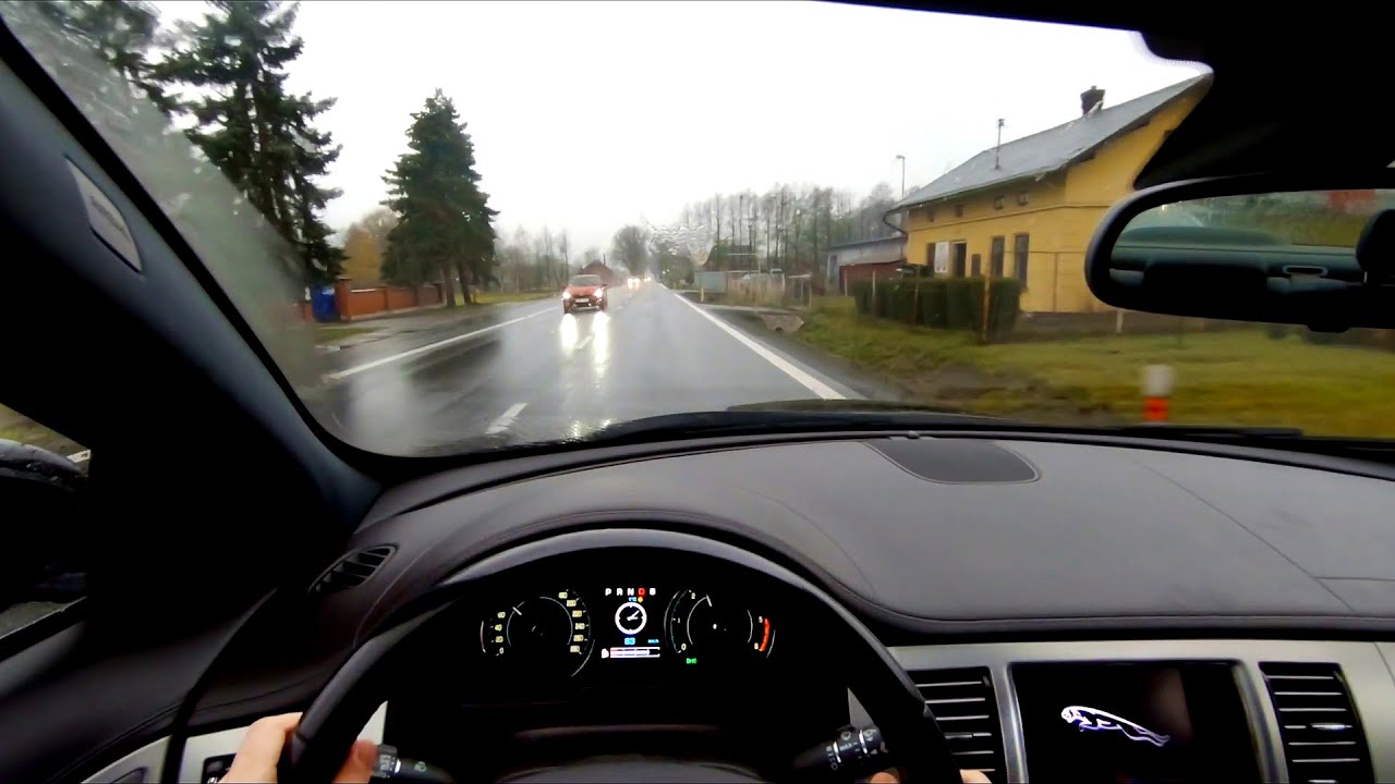 Jaguar XF S 3.0 TDV6 275HP | Rain - POV Drive Onboard Cockpit View (60FPS)
