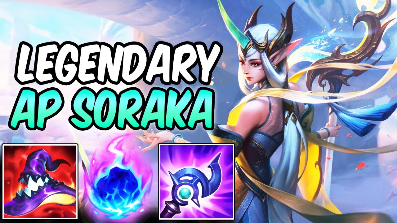 S+ IMMORTAL JOURNEY SORAKA - LEGENDARY FULL AP GAMEPLAY | Build & Runes | League of Legends