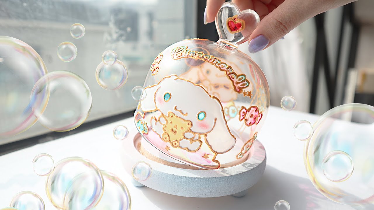 (eng)요로코롬 귀여운 스테인드글라스는 처음인걸💗시나모롤 무드등 만들기!! 집콕 취미 추천