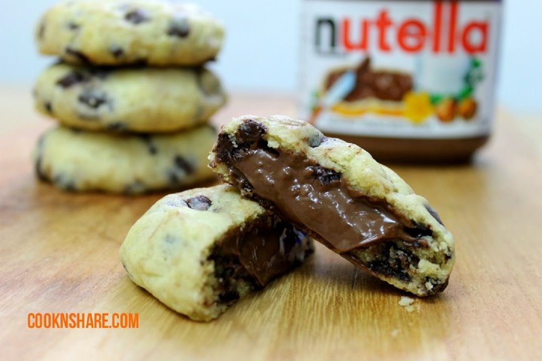 Nutella Chocolate Chip Cookies