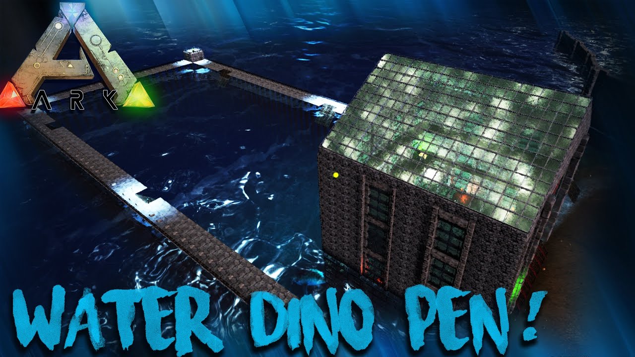 ARK | MY NEW WATER DINO PEN BUILD! | ANGLER FISH ILLUMINATED!