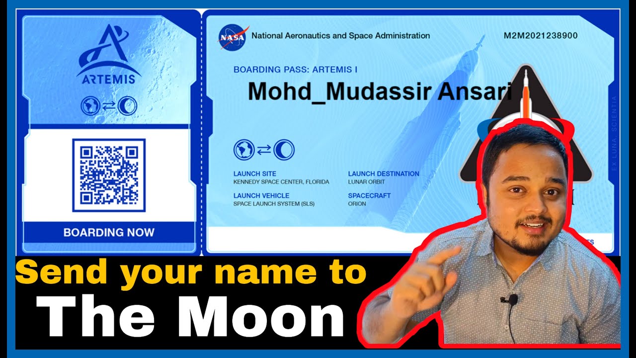 NASA Artemis Mission 2022 - Send ypour name to Space for FREE