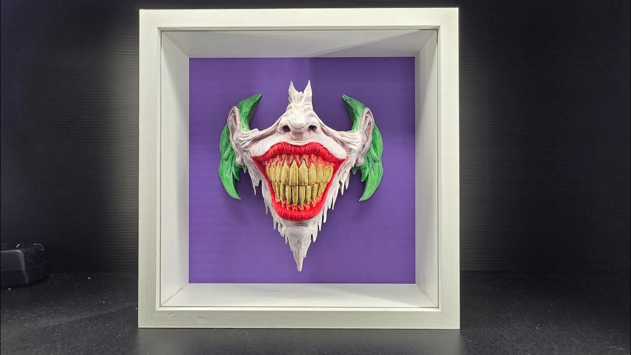 How I made a 3D resin Joker painting