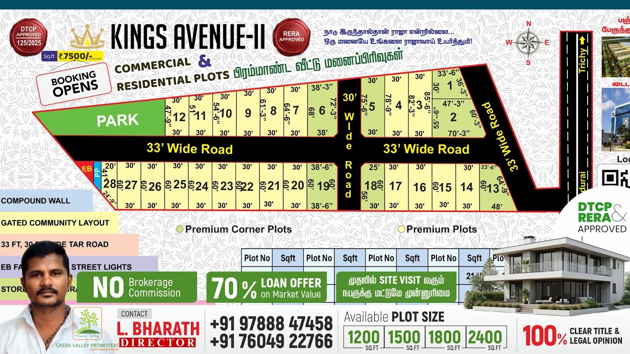 trichy plots for sale : Panjapur Trichy Commercial Plots | 
