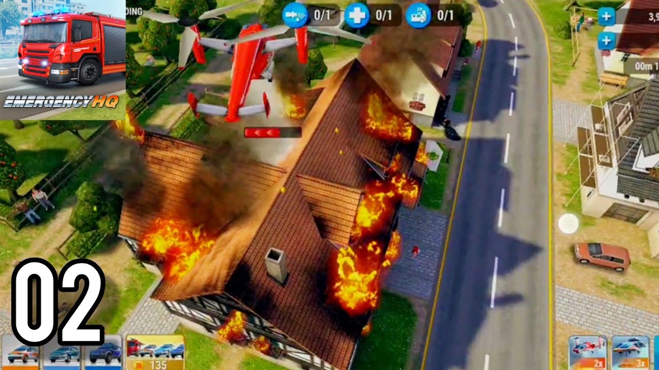EMERGENCY HQ - firefighter rescue strategy game Mobile Gameplay Walkthrough Part 02 (android, ios)