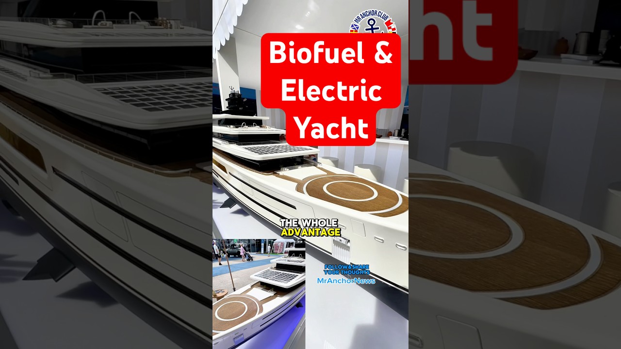 Электрическая яхта Oceanco HVO — суперъяхта, работающая на электричестве и биотопливе HVO, что сн...
