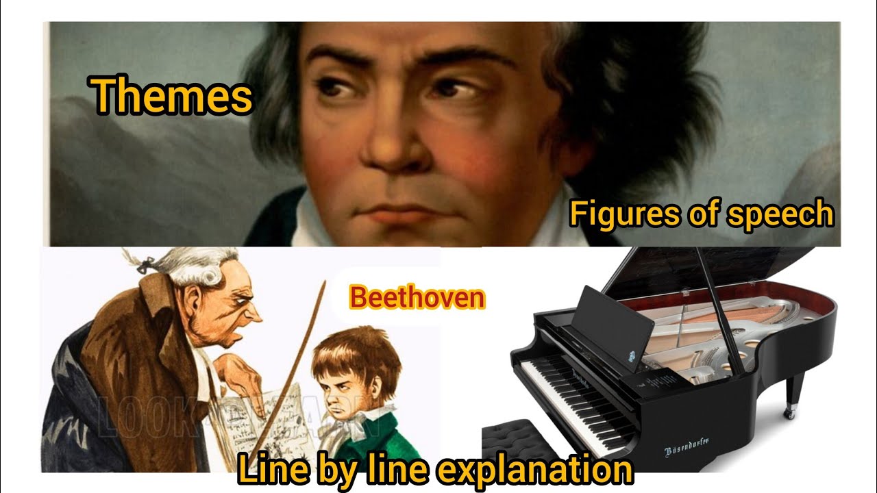 Beethoven| line by line explanation in hindi and english|Rhapsody|class 12th | ISC