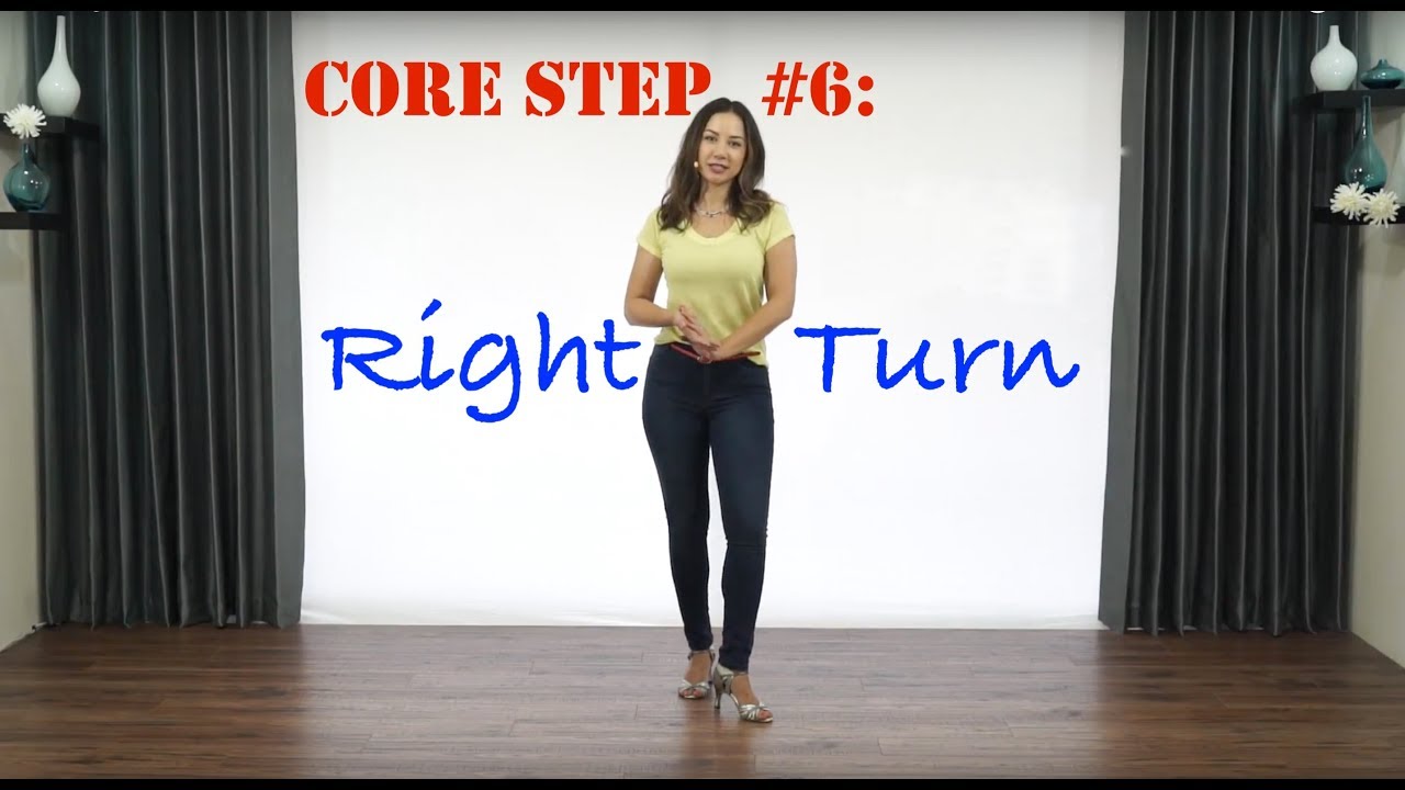 Salsa Dance - Core Basic Steps (6 of 7) - Right Turn