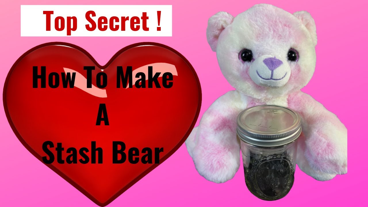Secret Storage / How To Make Stash Bears  /DIY Tutorial / Stash Jar
