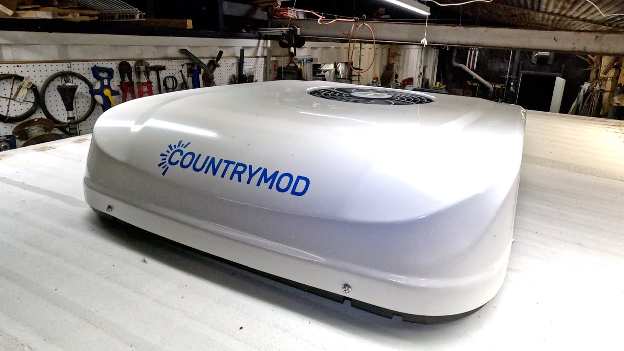 12 Volt countrymod air conditioner install and review video
