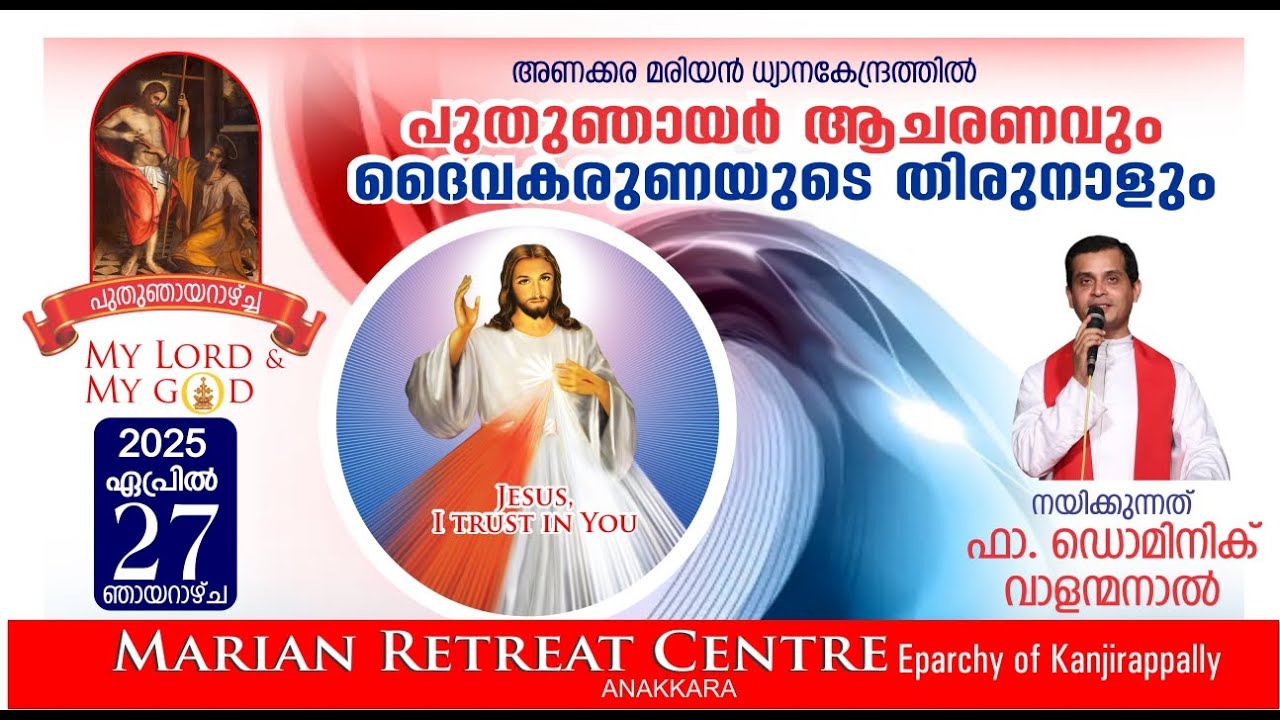 FEAST OF DIVINE MERCY | HOLY MASS | ADORATION  | 27 APRIL 2025  | FR DOMINIC VALANMANAL