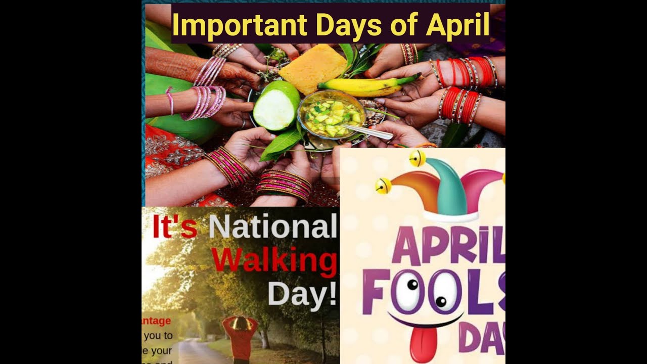 Important/Festival days in the month of April