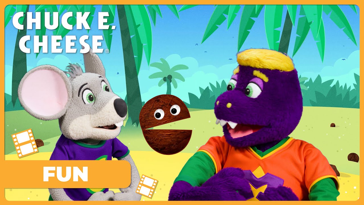 🏝️🌊 Coconut! | Desert Island Adventure with Chuck E. Cheese 🐭 and Mr. Munch💜!