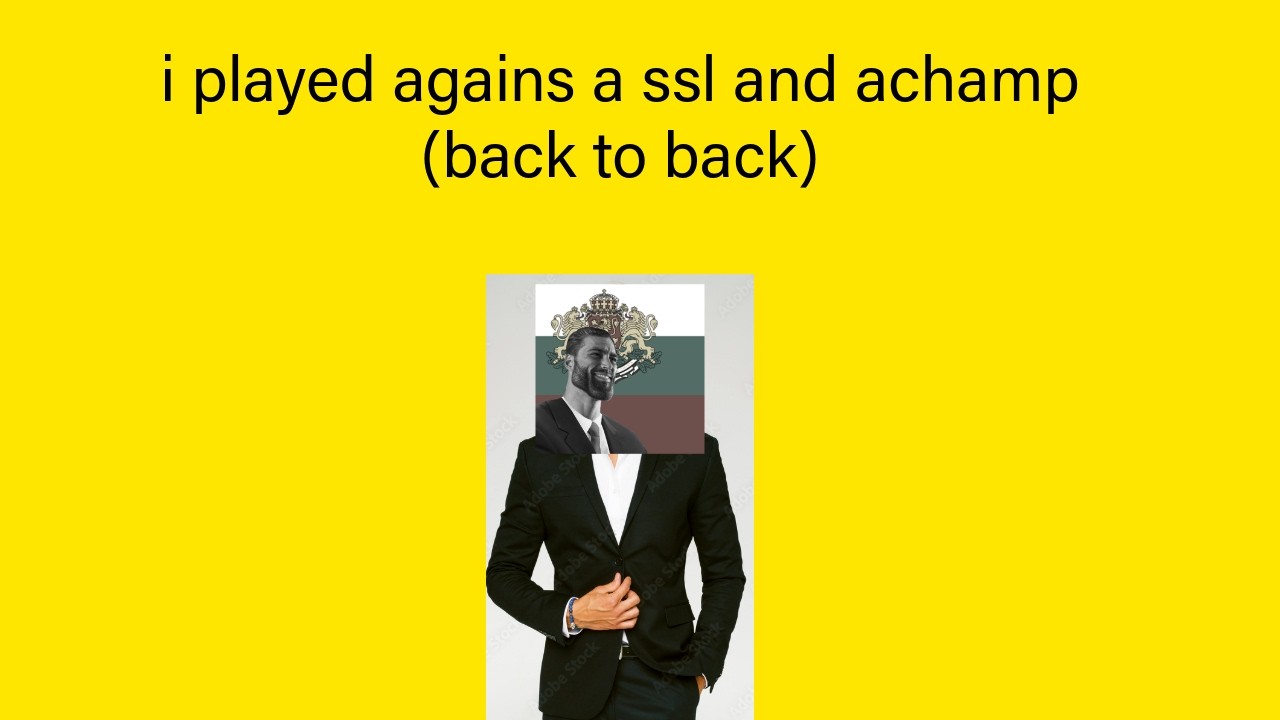 I PLAYED AGAINS A CHAMP AND SSL BACK TO BAKc!
