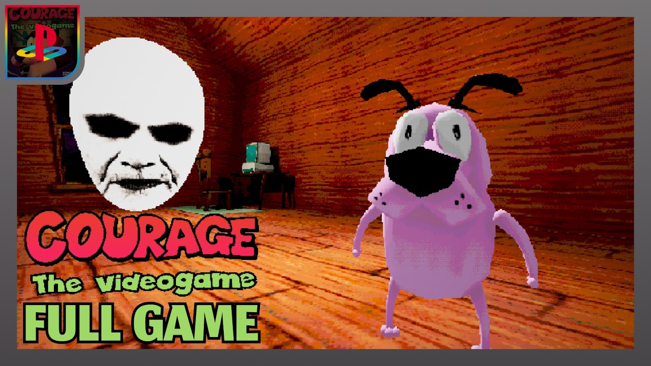 Courage the Cowardly Dog The Video Game [PS1] Full Game Walktrough | Longplay | 