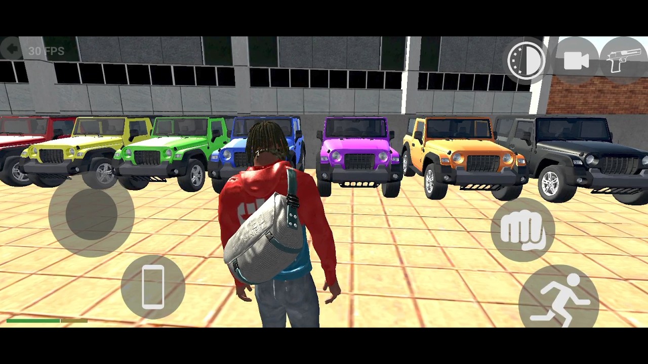 Colourful Mahindra Thar connection | Indian bike driving 3D | Android gaming