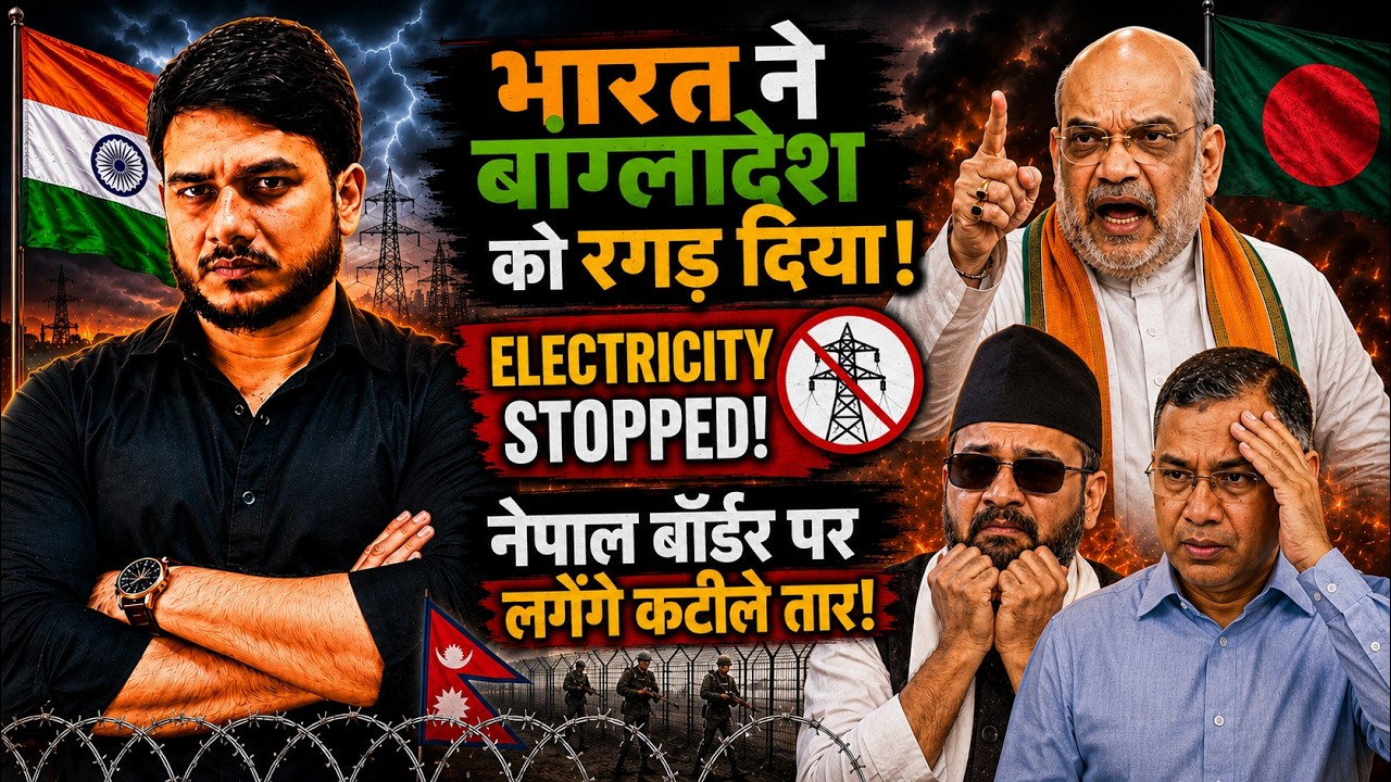 भारत ने Bangladesh को रगड़ दिया! 😱 Electricity Stopped | Nepal Border Fencing | Pakistan Shocked