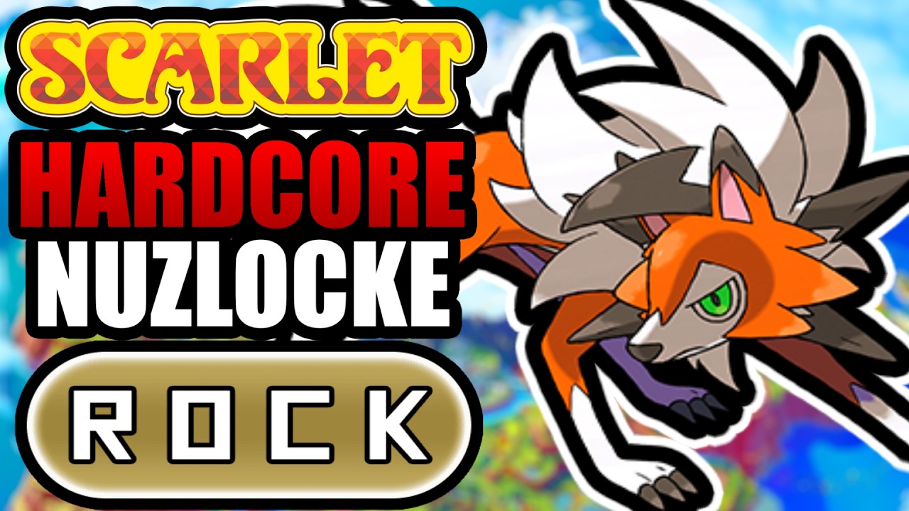 Pokémon Scarlet Hardcore Nuzlocke — только каменные типы! (Без предметов, без прокачки)