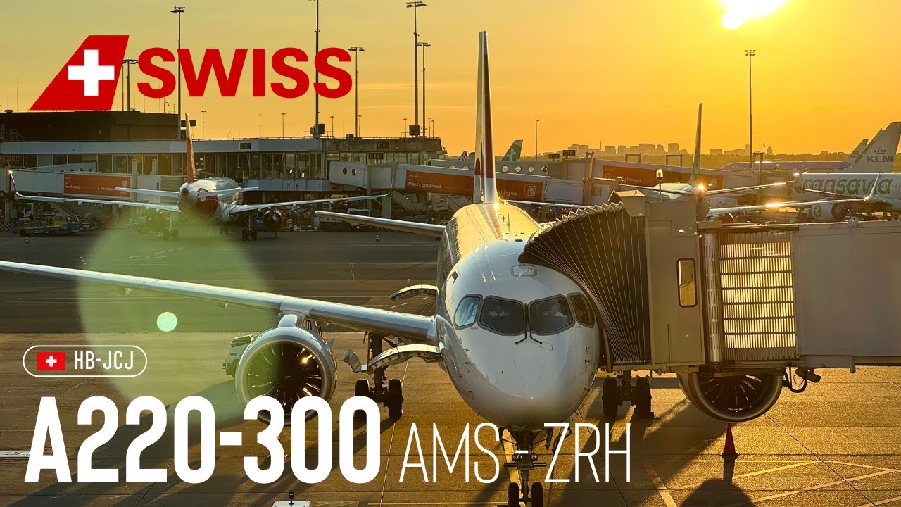 SWISS Airbus A220-300 | Amsterdam - Zurich | LX737 | HB-JCJ | IFS 39