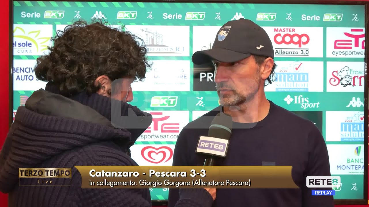 Catanzaro - Pescara 3-3 91&deg; Gorgone: 