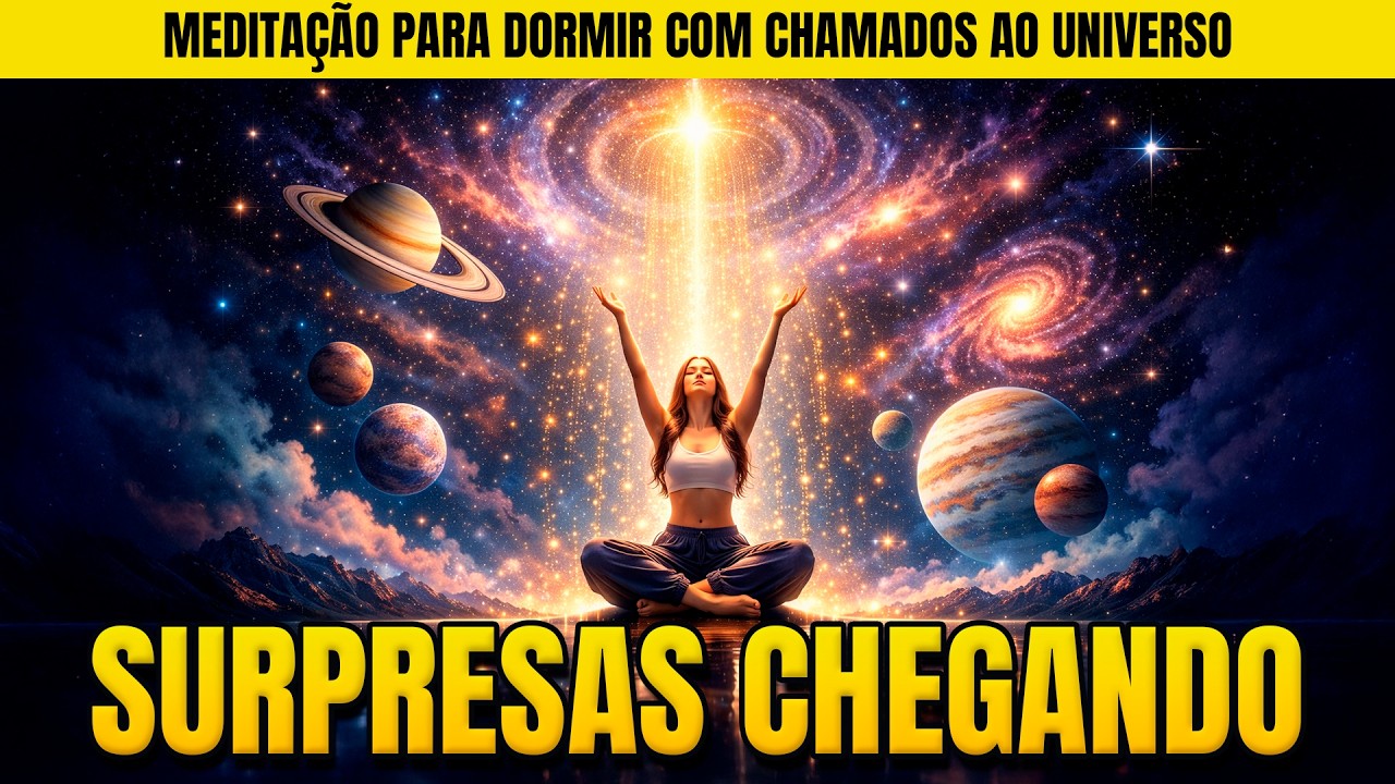 🔮 MEDITAÇÃO PARA DORMIR COM CHAMADOS PARA ATRAIR SURPRESAS DO UNIVERSO