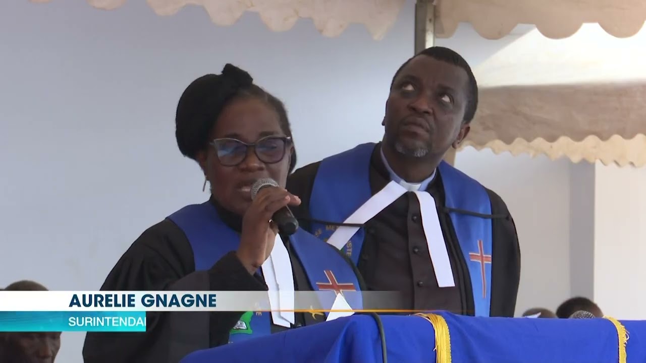 Beugré Mambé participe au culte de clôture du synode inaugural du district de l’EMUCI de Toupah