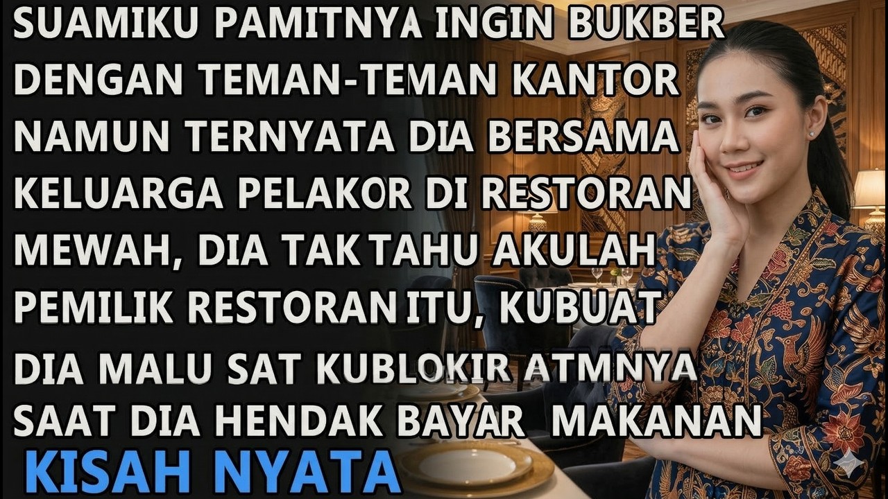 SUAMIKU PAMIT BUKBER DENGAN TEMAN KANTORNYA NAMUN TERNYATA DIA PERGI BERSAMA KELUARGA PELAKOR MATRE