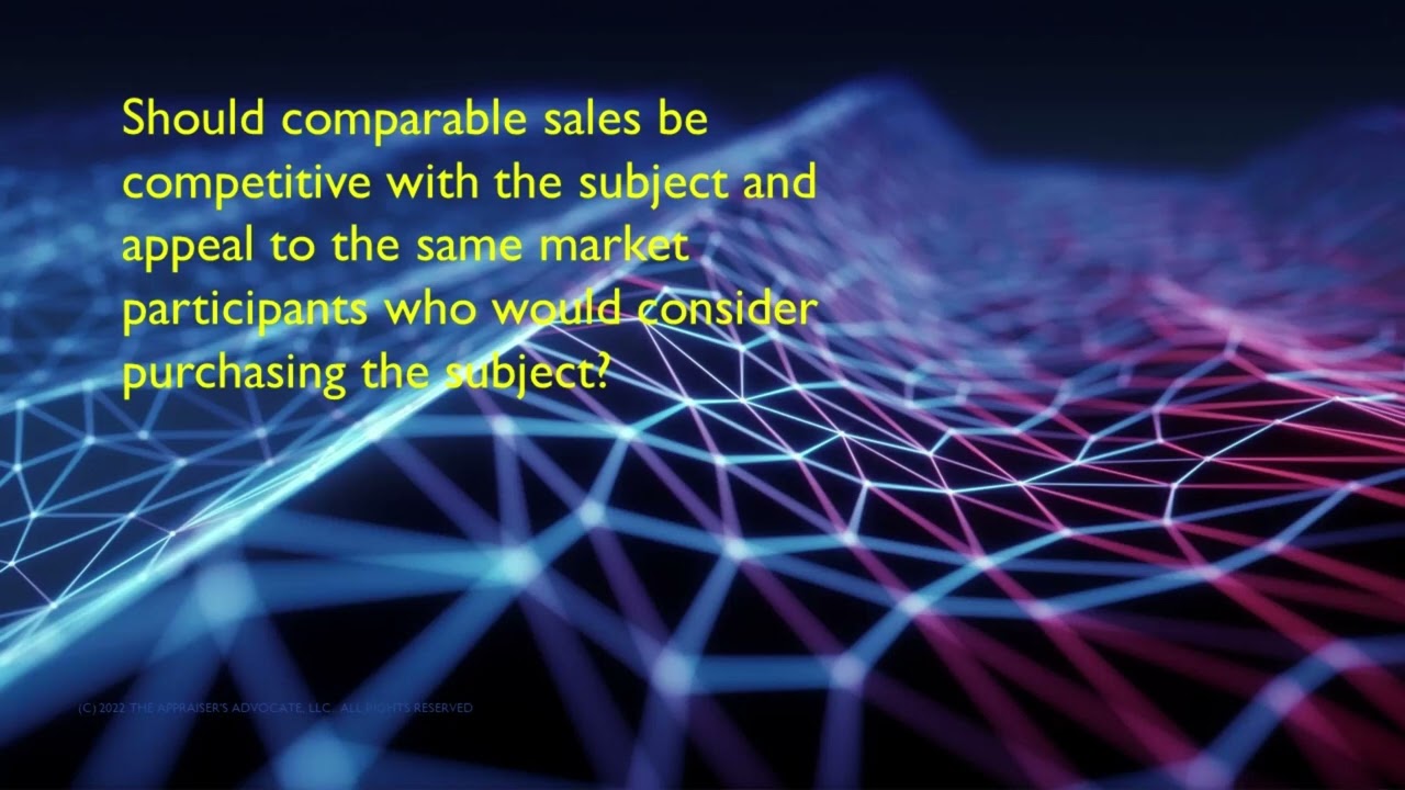 What Turns a Sale into a Comparable Sale?