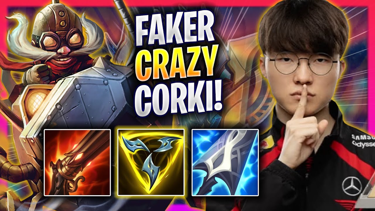 FAKER IS SO CRAZY WITH CORKI! 🔥EWC 2024🔥 - T1 Faker Plays Corki MID vs Lux! | Season 2024