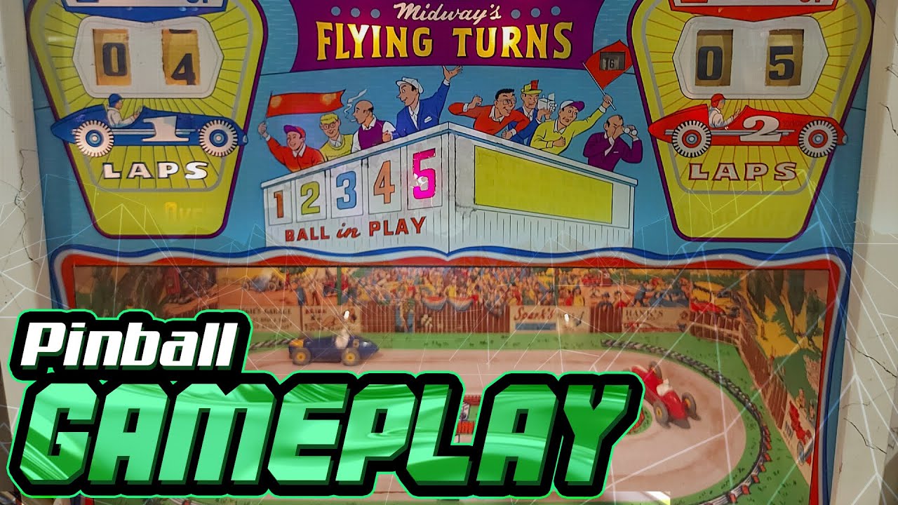 Midway's Flying Turns Pinball Gameplay - Midway Manufacturing Company