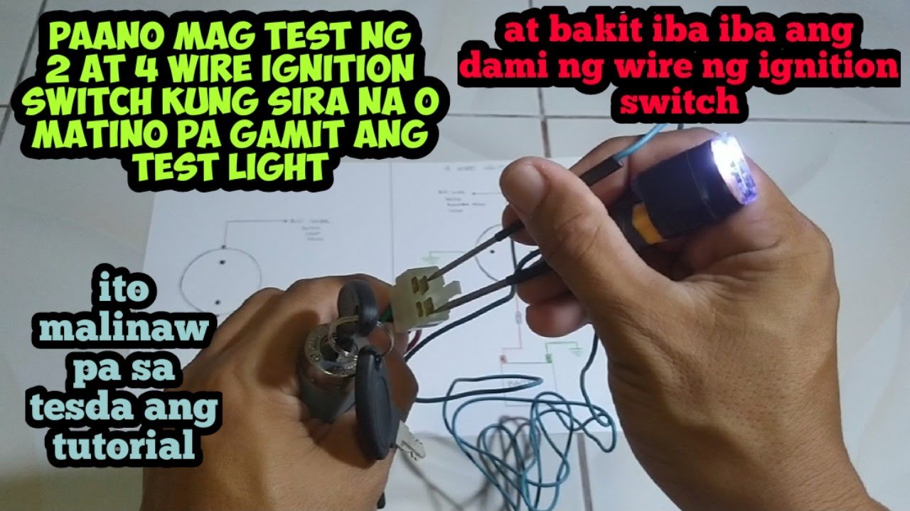 paano mag test ng 2 at 4 wire ignition switch?