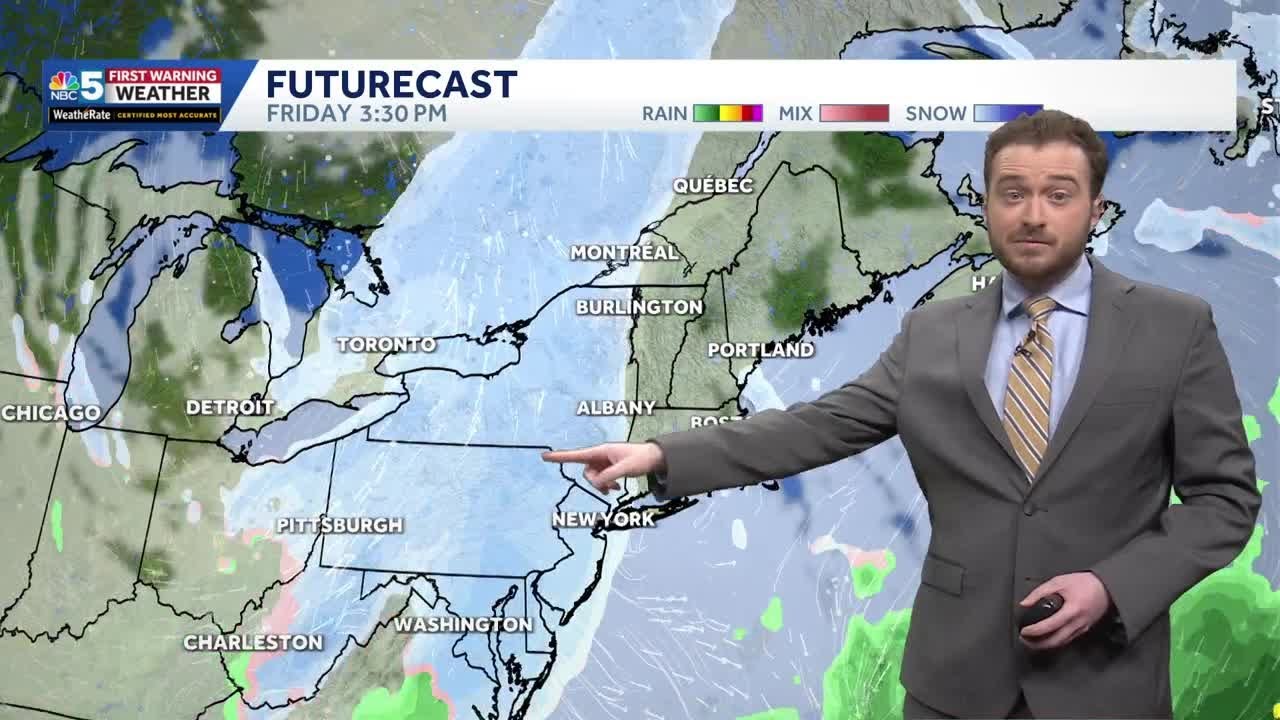Bluebird day with seasonable temperatures in Vermont, New York (02-02-26)