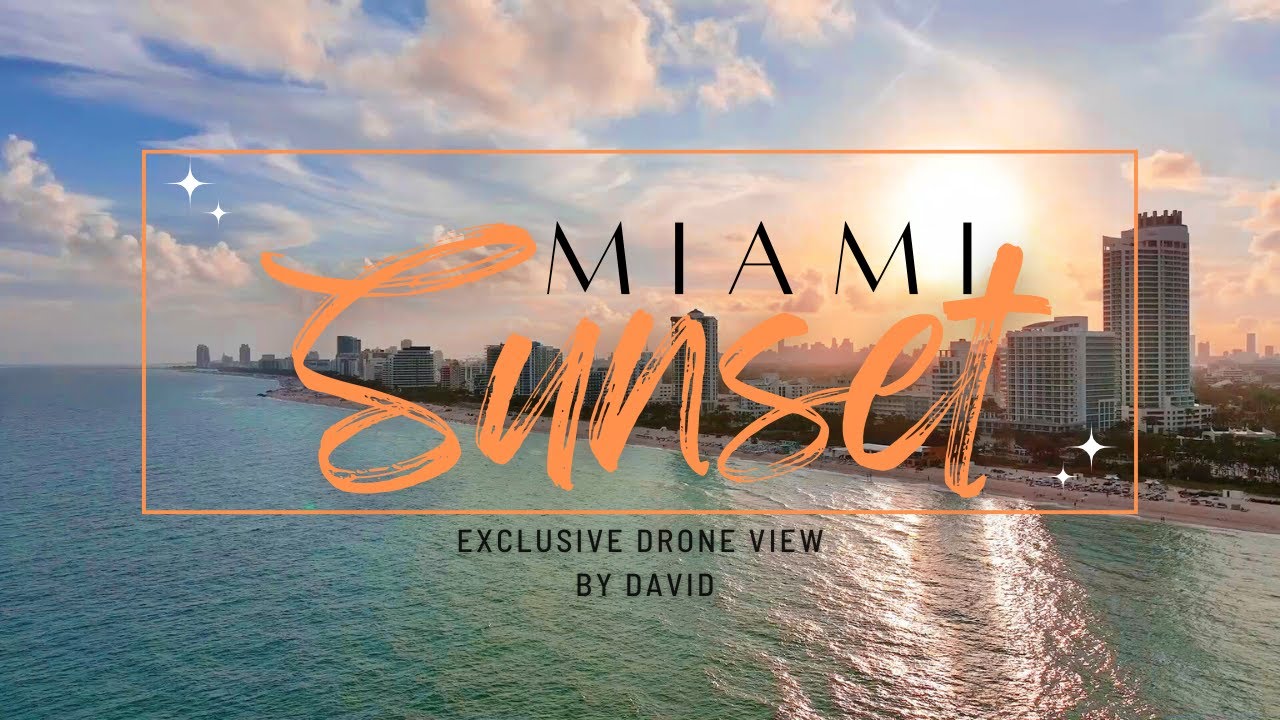 Miami Beach at Sunset 🏖️🌴