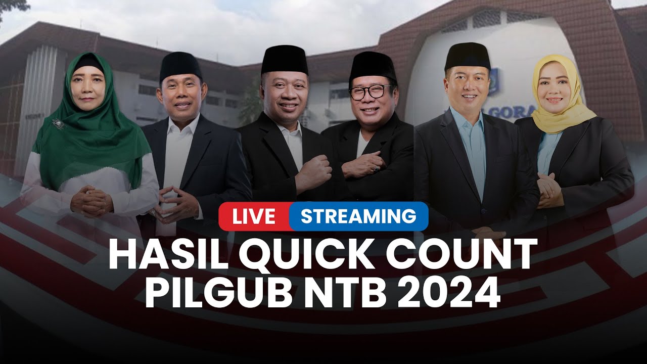 🔴LIVE Hasil Quick Count Pilkada NTB 2024, Tiga Paslon Menyatakan Siap Menerima