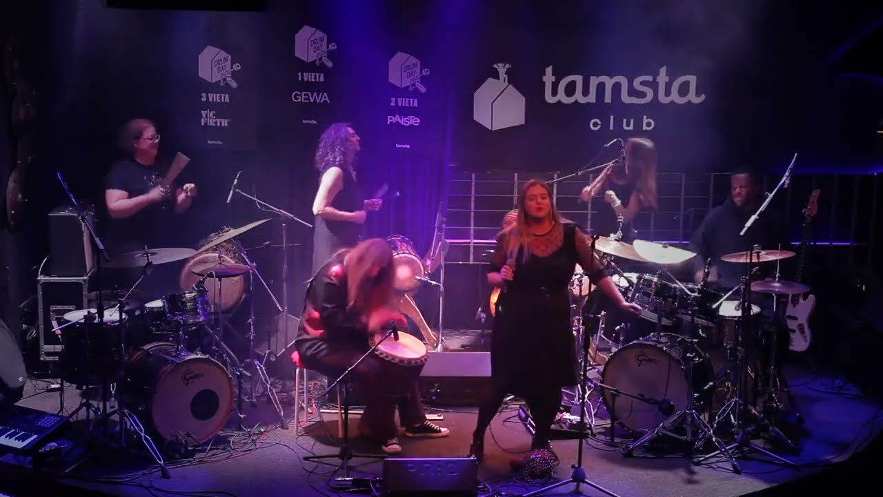 Dunun Girls Live in Lithuania TAMSTA Drum Day'25  african drums improvisation sorsornet