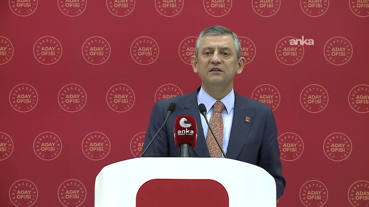 Özgür Özel, Cumhurbaşkanlığı Aday Ofisi Yürütme Kurulu Toplantısı sonrası açıklama yapıyor / Ankara
