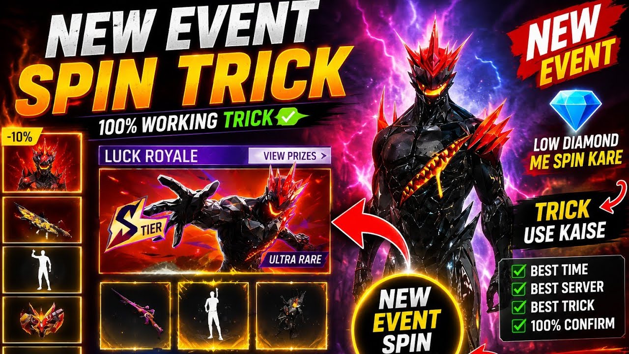 RUSH BOARD EVENT ONE SPIN TRICK 😱 || Rush Board Event Free Fire Full Details 😍