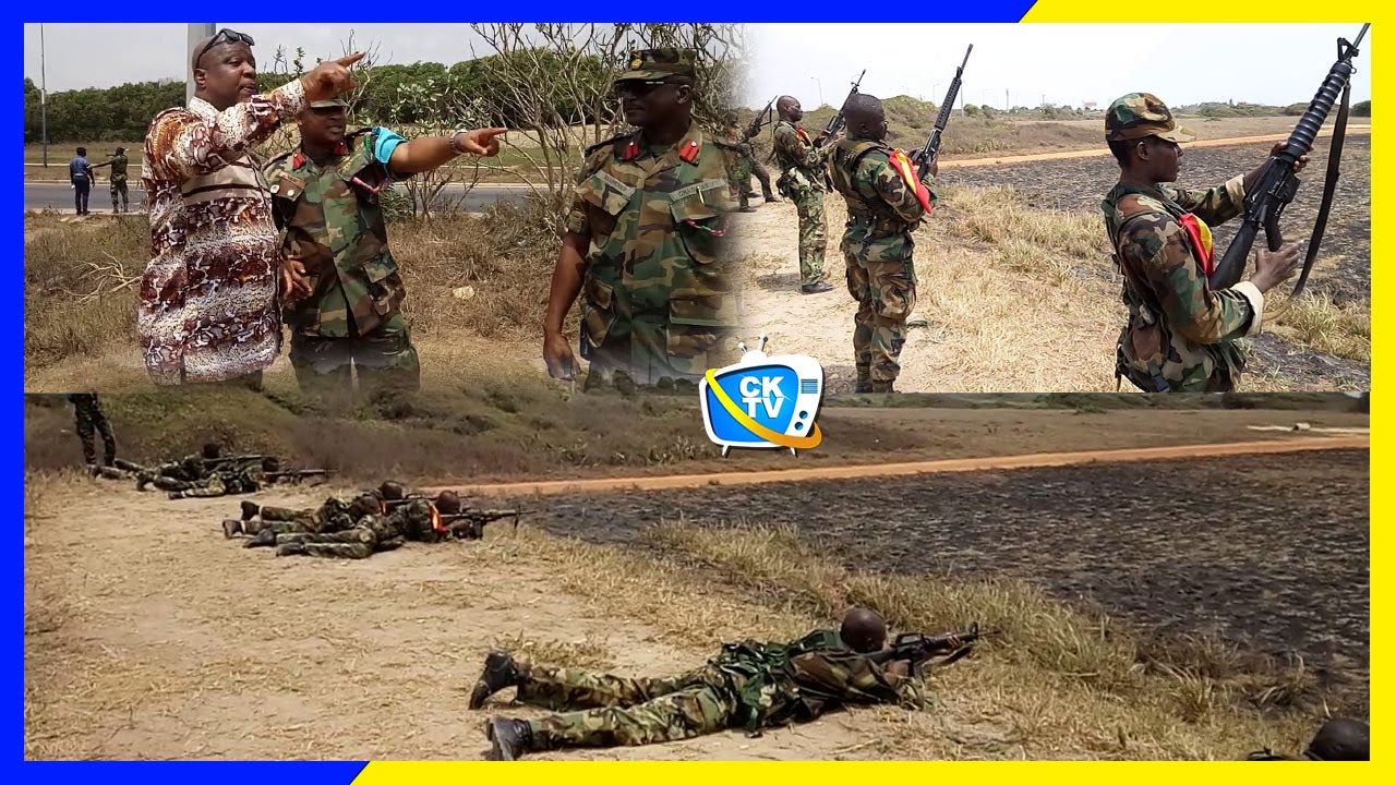 Kwame Sefa Kayi storms Ghana Armed Forces Training Camp to observe their sho0ting challenge