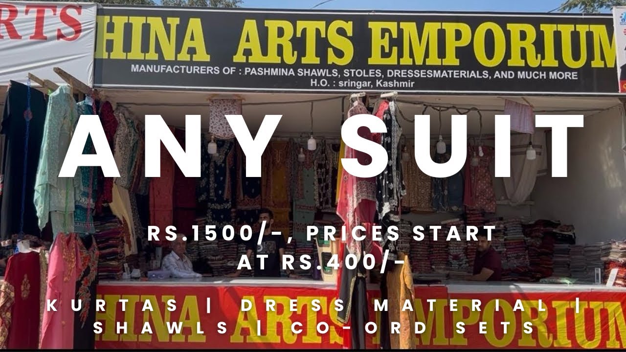 Kashmiri dress Price start at rs.400/- any suits.1500/- Exhibition 2026 numaish Hyderabad st.no10105