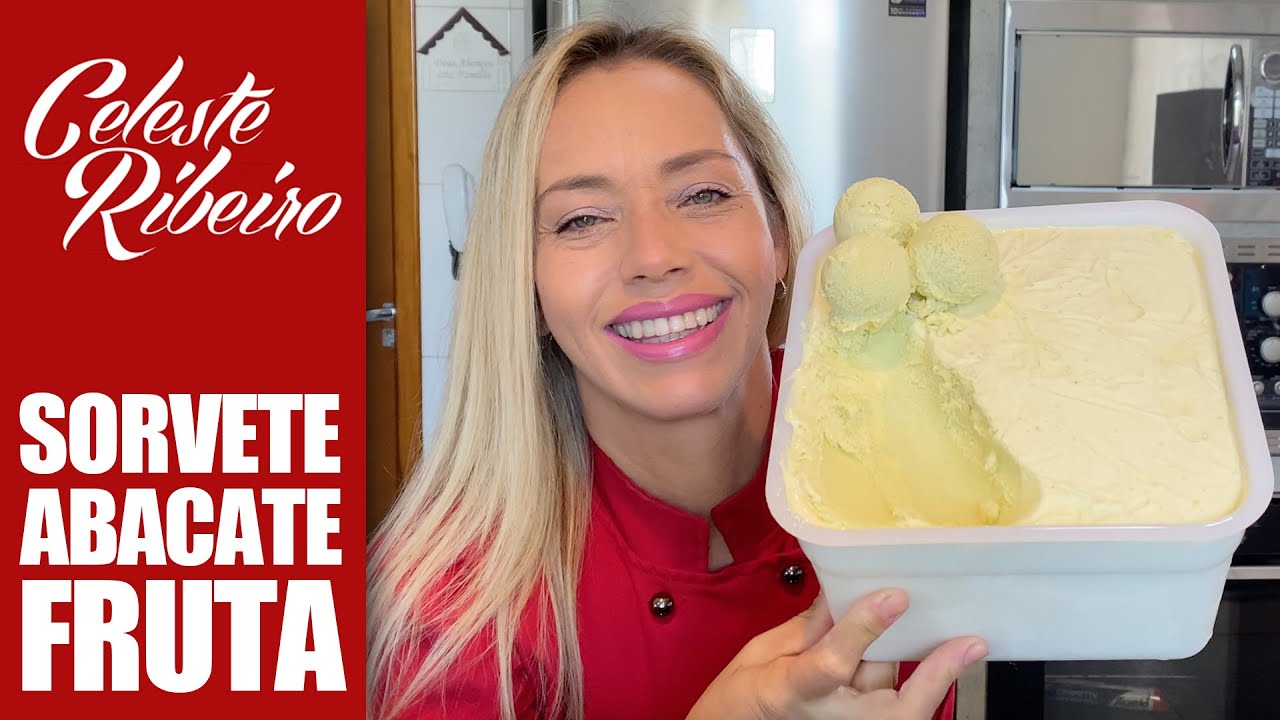 Como fazer sorvete de abacate 🥑🥑🥑🥑🥑 com fruta de verdade