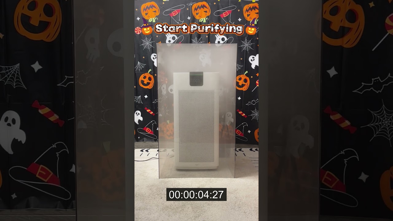 How long to remove smoke with an air purifier? 