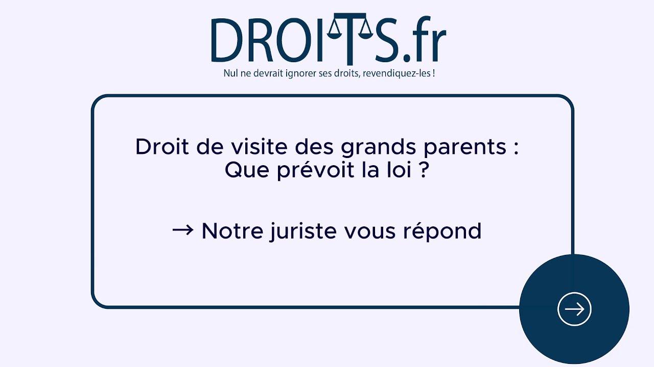 Droit de visite des grands-parents : notre juriste fait le point