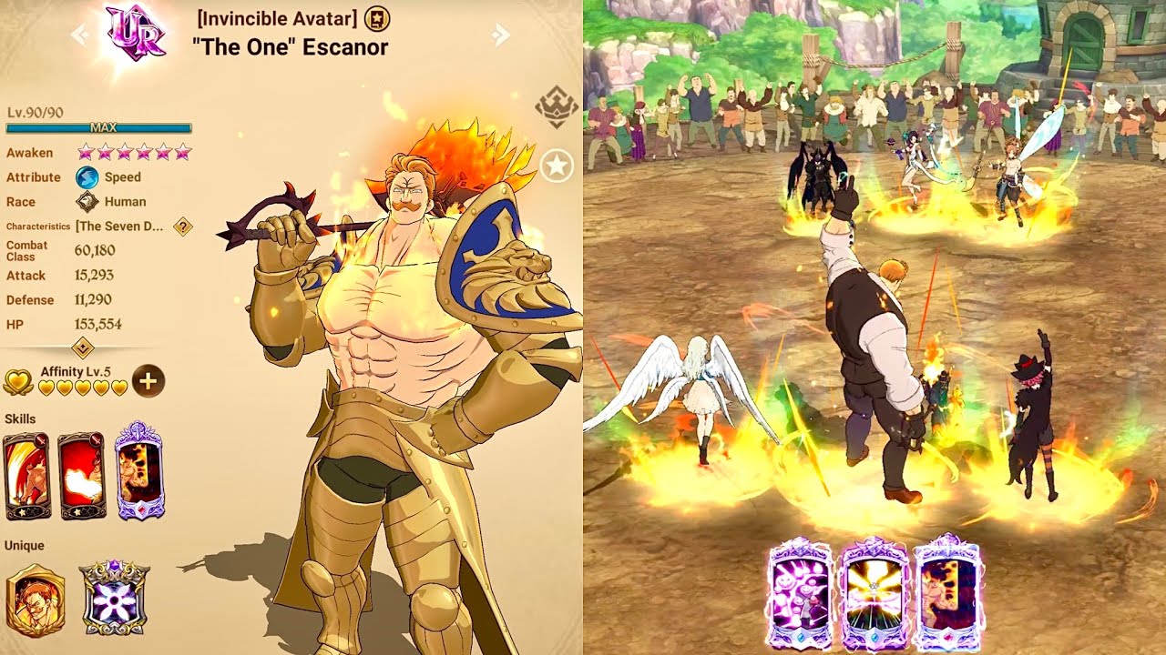 HOLY RELIC THE ONE ESCANOR DESTROYS PVP | 7DS Grand Cross