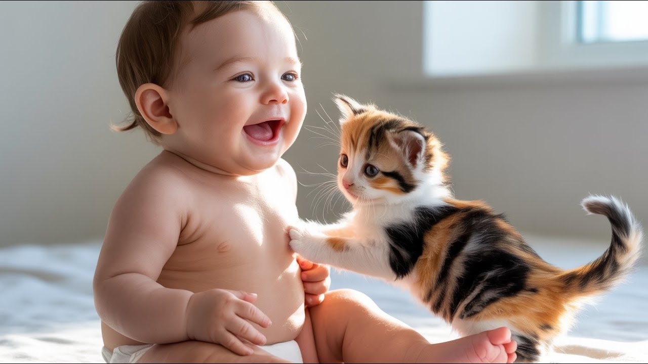 &ldquo;Baby + Calico Kitten = Cute Chaos! | Real Family Adventures&rdquo;