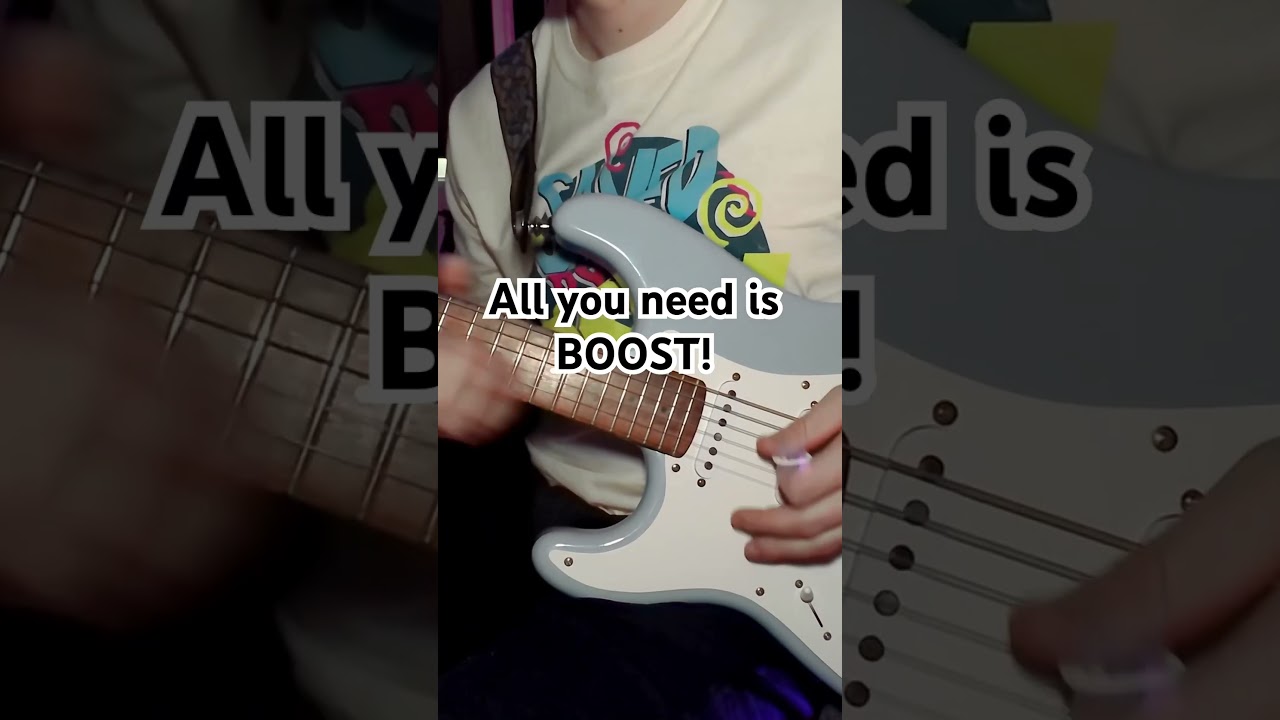 Have you ever used a boost pedal? How about not as a Boost? Improve tone! 