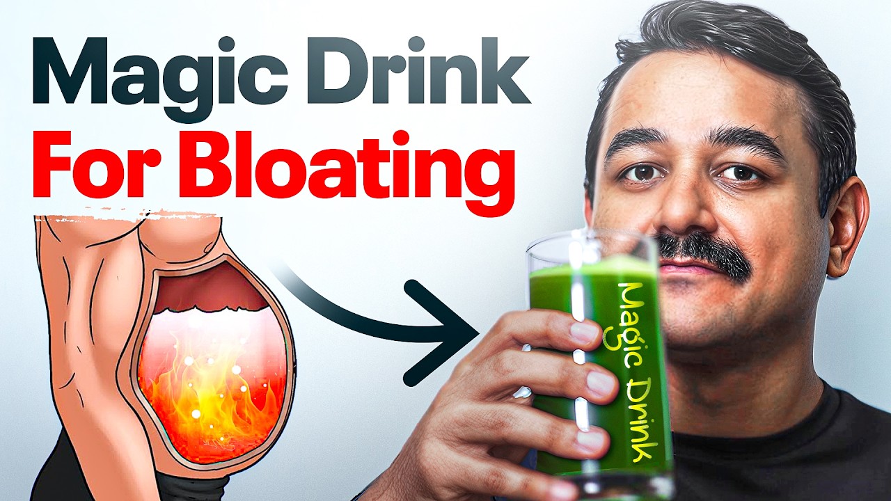 4 MAGIC Drinks To STOP Bloating in 2 Minutes (easy home remedies)
