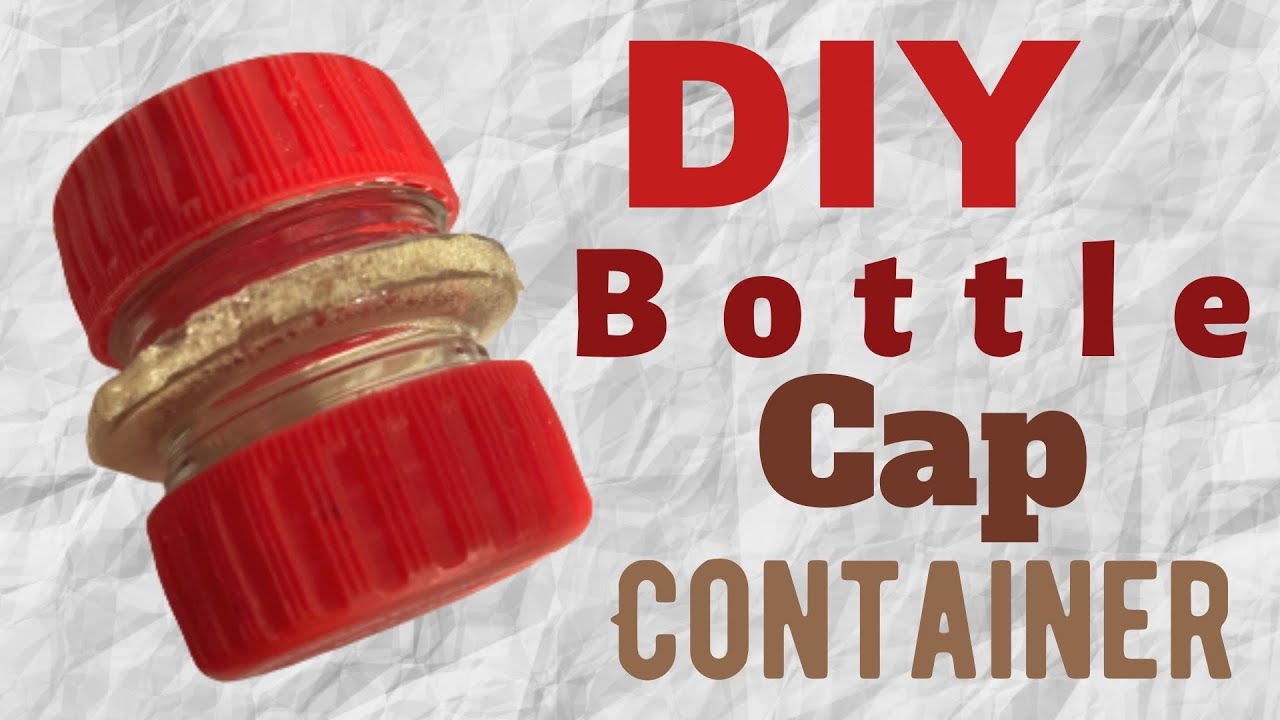 DIY Geocache Bottle Cap Container! #geocaching #container #diy