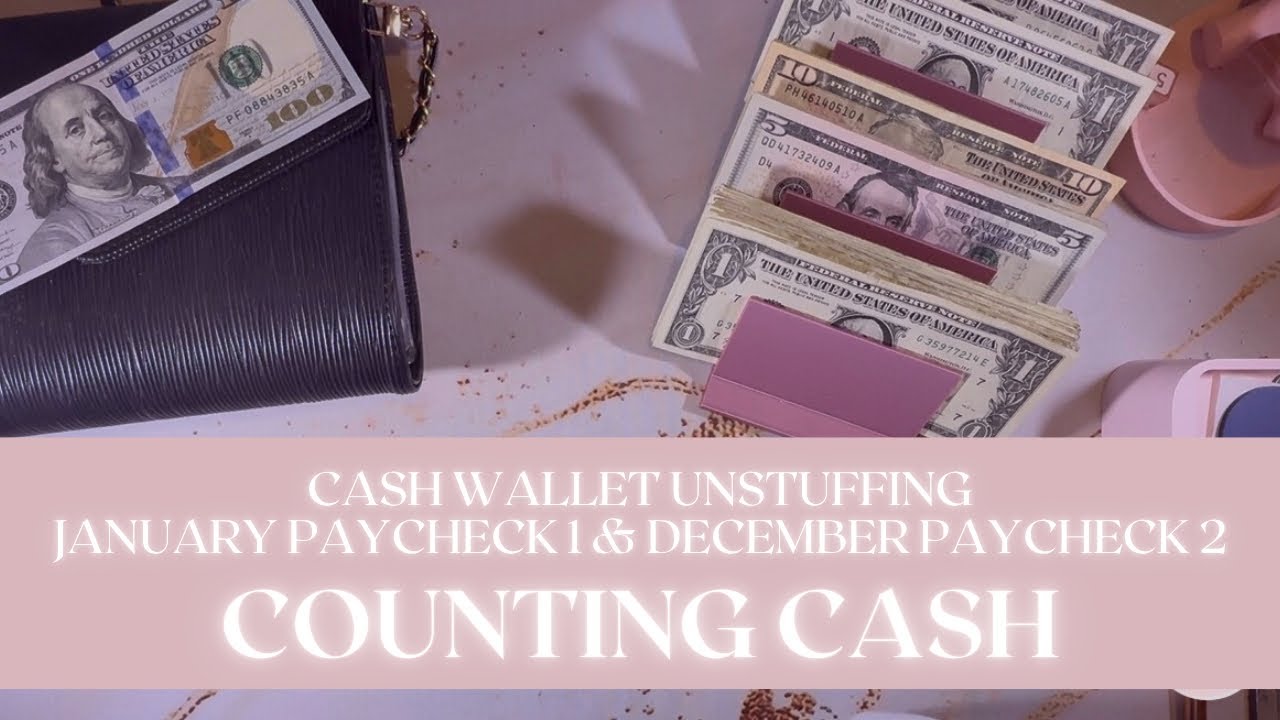 Counting Cash |My Rollover Money Has a New Purpose | Cash Wallet Unstuffing🦋🦋