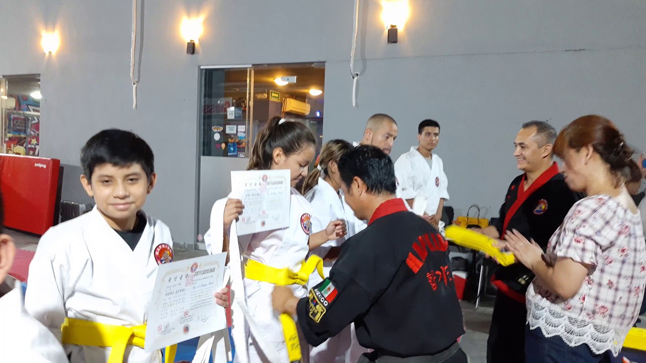 Examen de cambio de cinta / entrega de cintas amarillas / Hapkido Galias