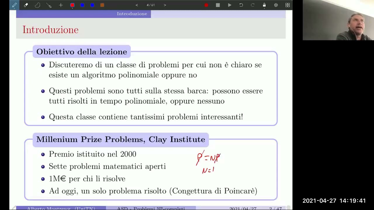 18 - NP-Completezza - Introduzione